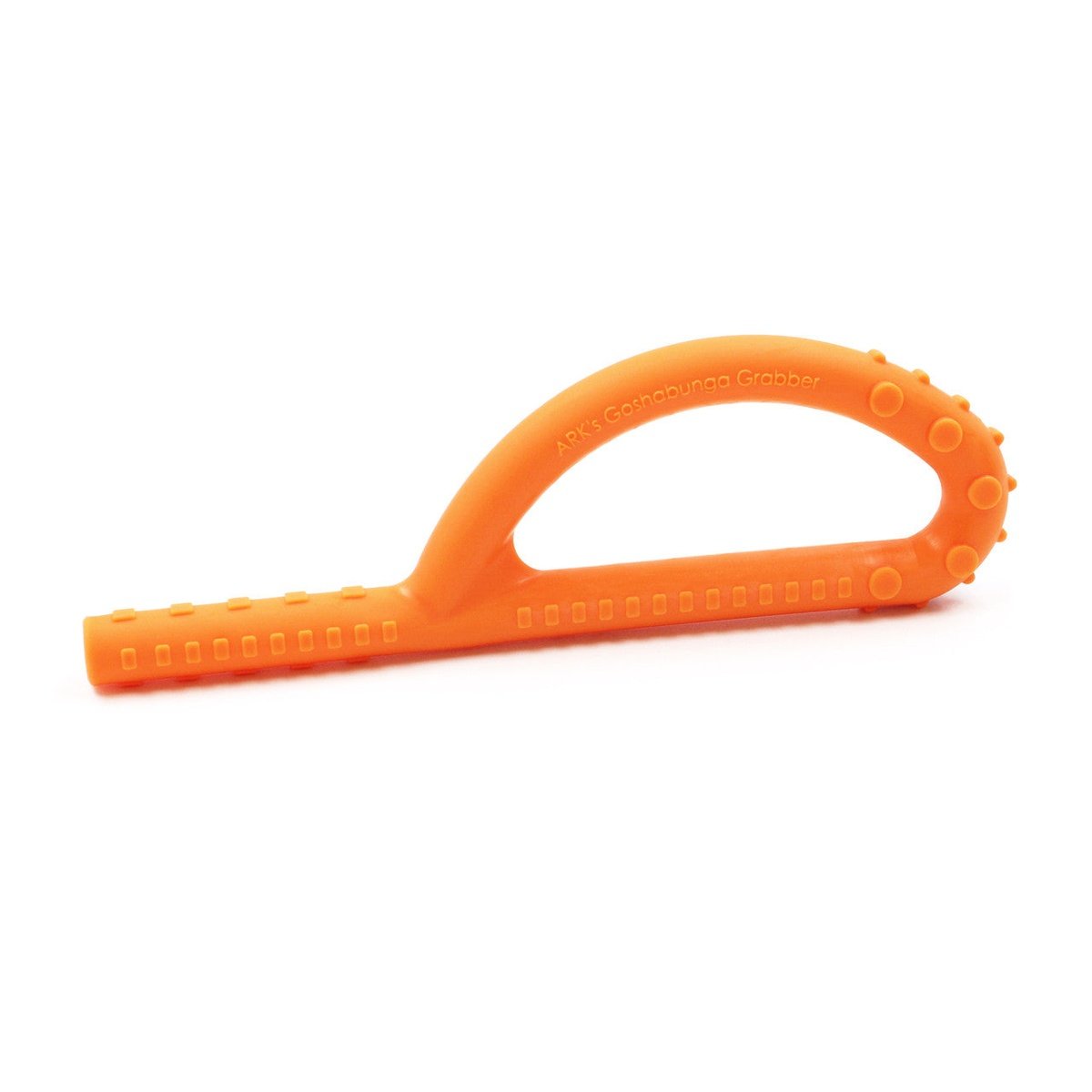 ARK's Textured Goshabunga Grabber® P Tube (Large Hollow Chew Tool)  ARK Therapeutic Orange (XXT-Toughest)