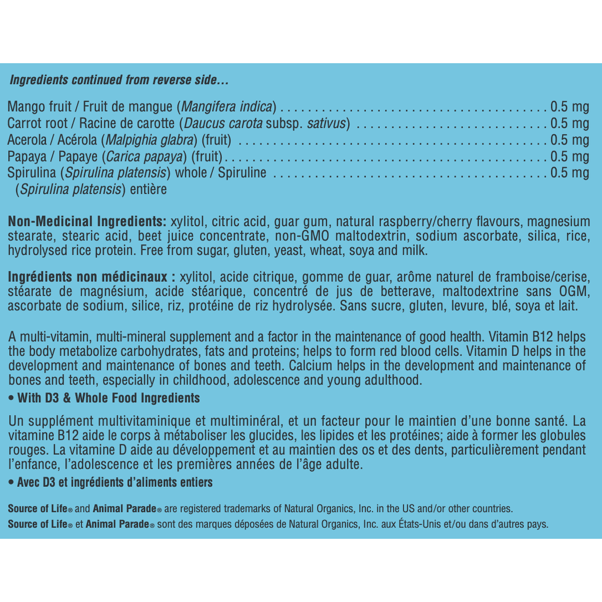 Animal Parade Sugar Free Multivitamin, Cherry  Natures Plus