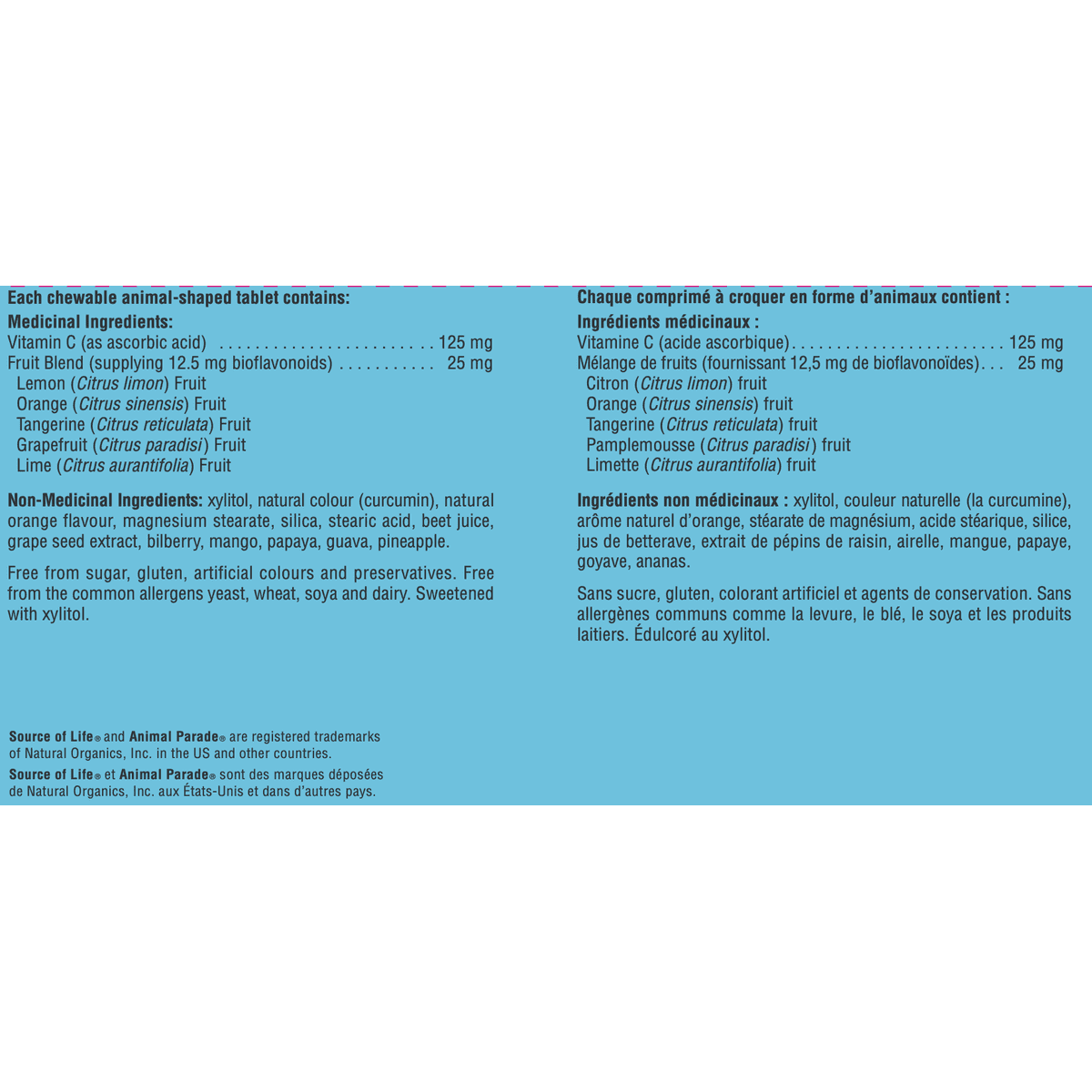 Animal Parade Sugar-Free Vitamin C Children’s Chewables  Natures Plus