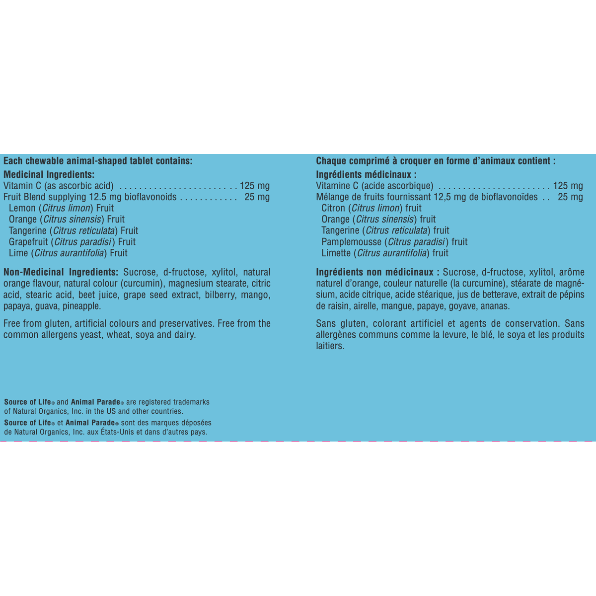 Animal Parade Vitamin C Children’s Chewables  Natures Plus