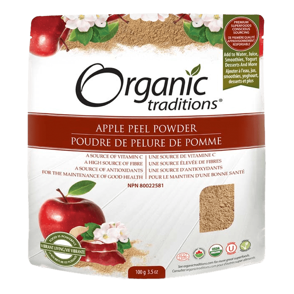 Apple Peel Powder Organic traditions