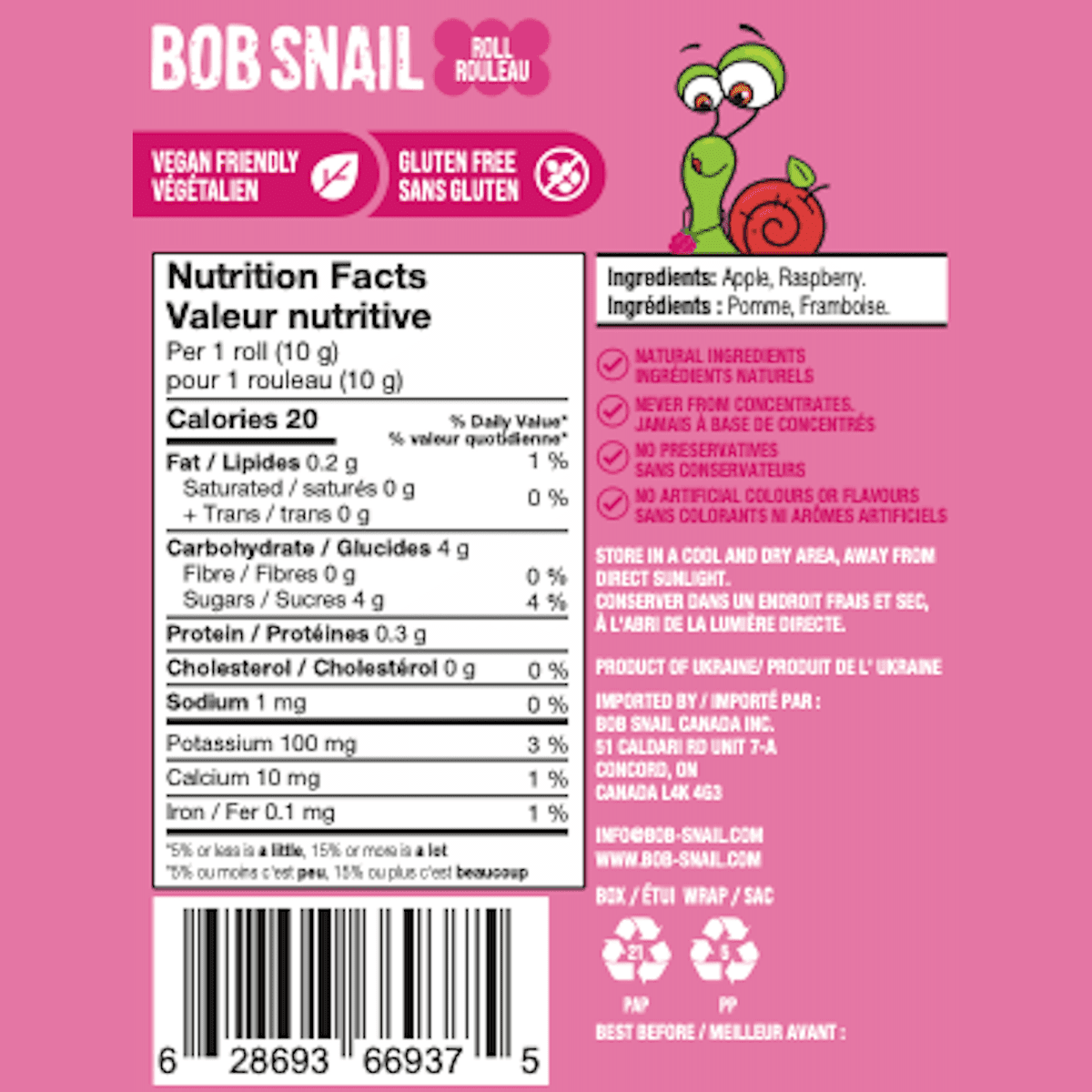 Apple-Raspberry Rolls  Bob Snail