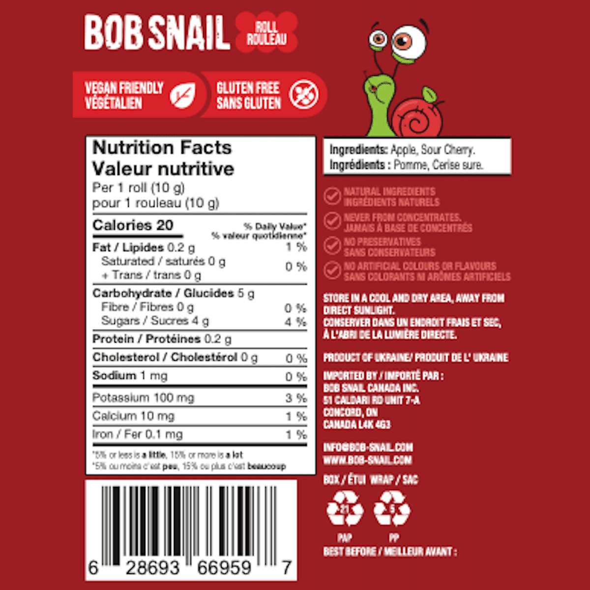 Apple-Sour Cherry Rolls Bob Snail