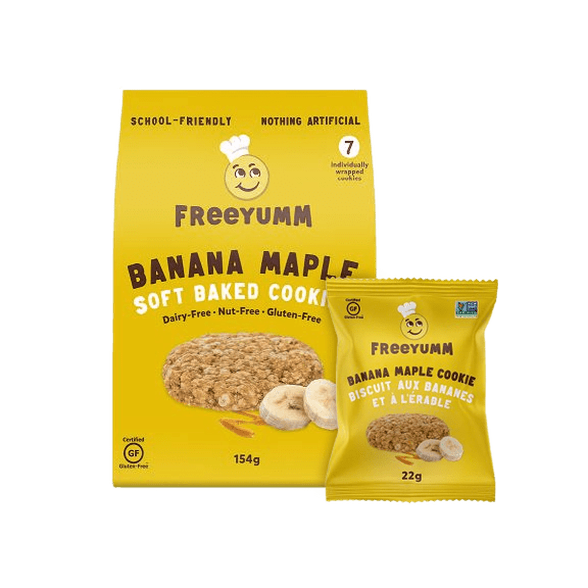 Banana Maple Soft Baked Cookies FreeYumm