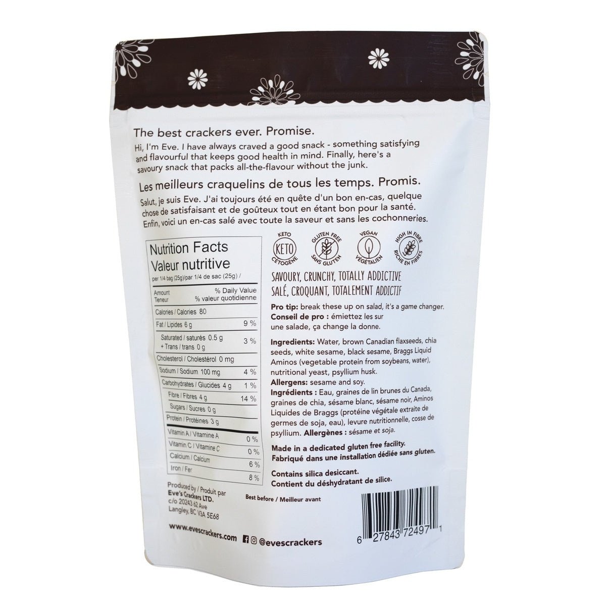 Black Sesame  Eve's Crackers