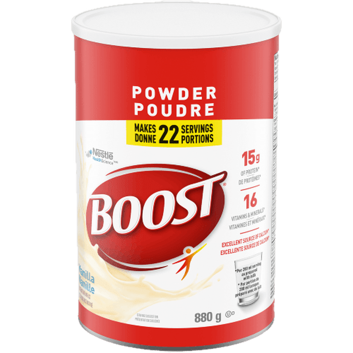 Boost® Powder Instant Breakfast Drink Mix  Nestle Health Science 880g Vanilla
