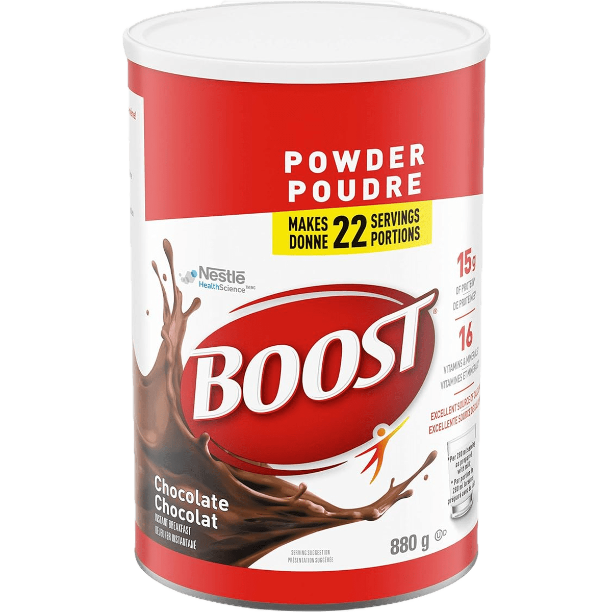 Boost® Powder Instant Breakfast Drink Mix Nestle Health Science 880g Chocolate