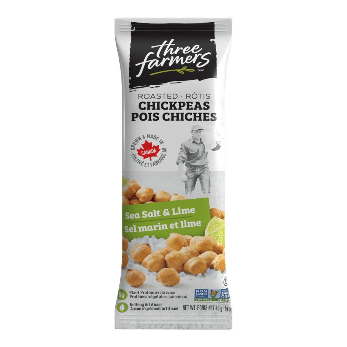 Chickpeas - Salt & Lime Snack Packs  Three Farmers