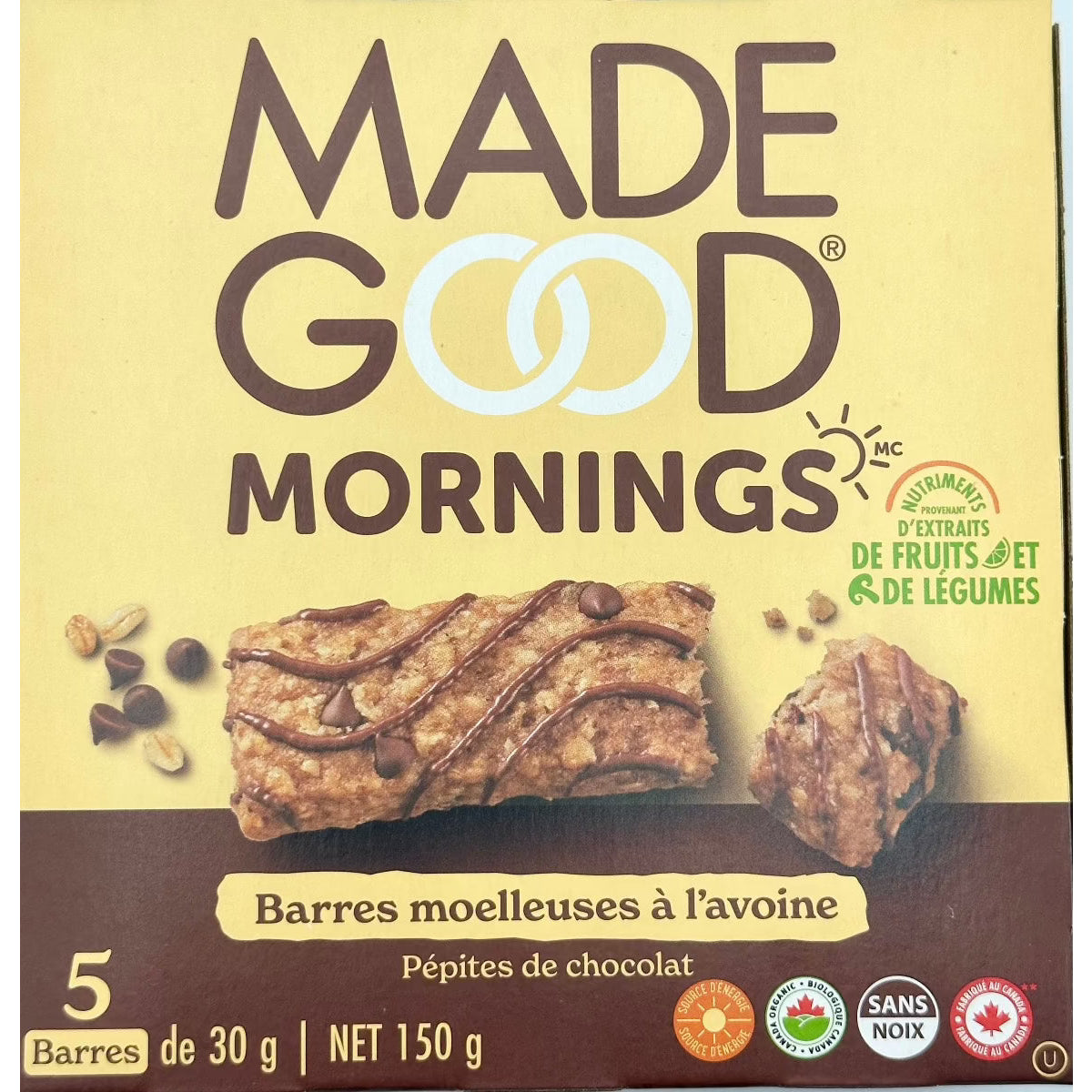 Chocolate Chip Oat Bar Made Good