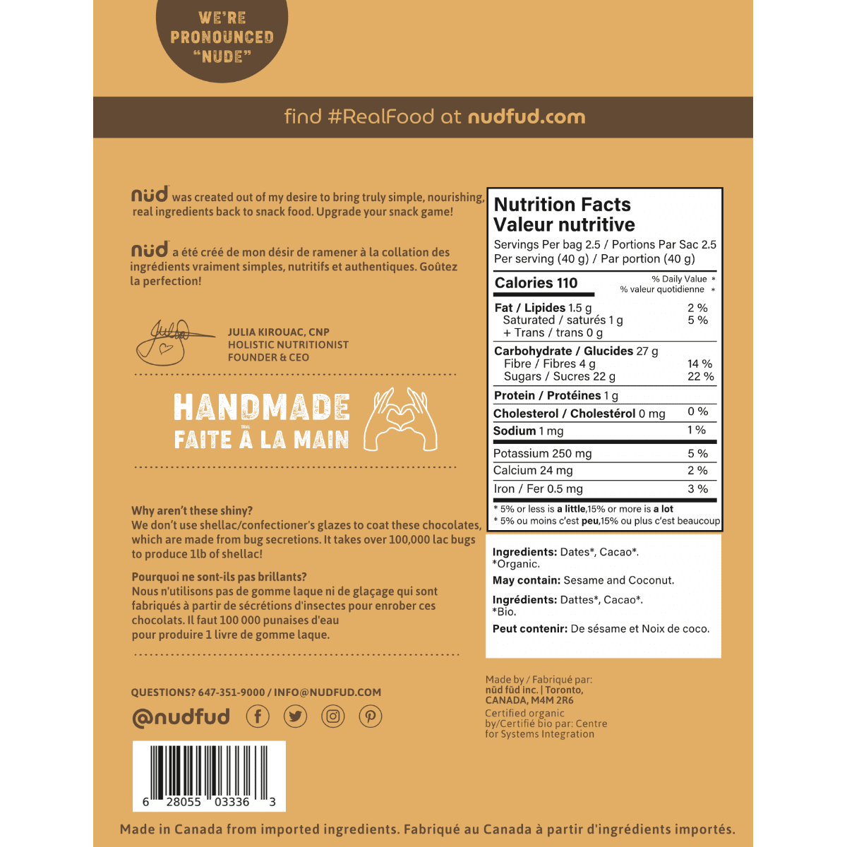 Chocolate Covered Dates  Nud Fud