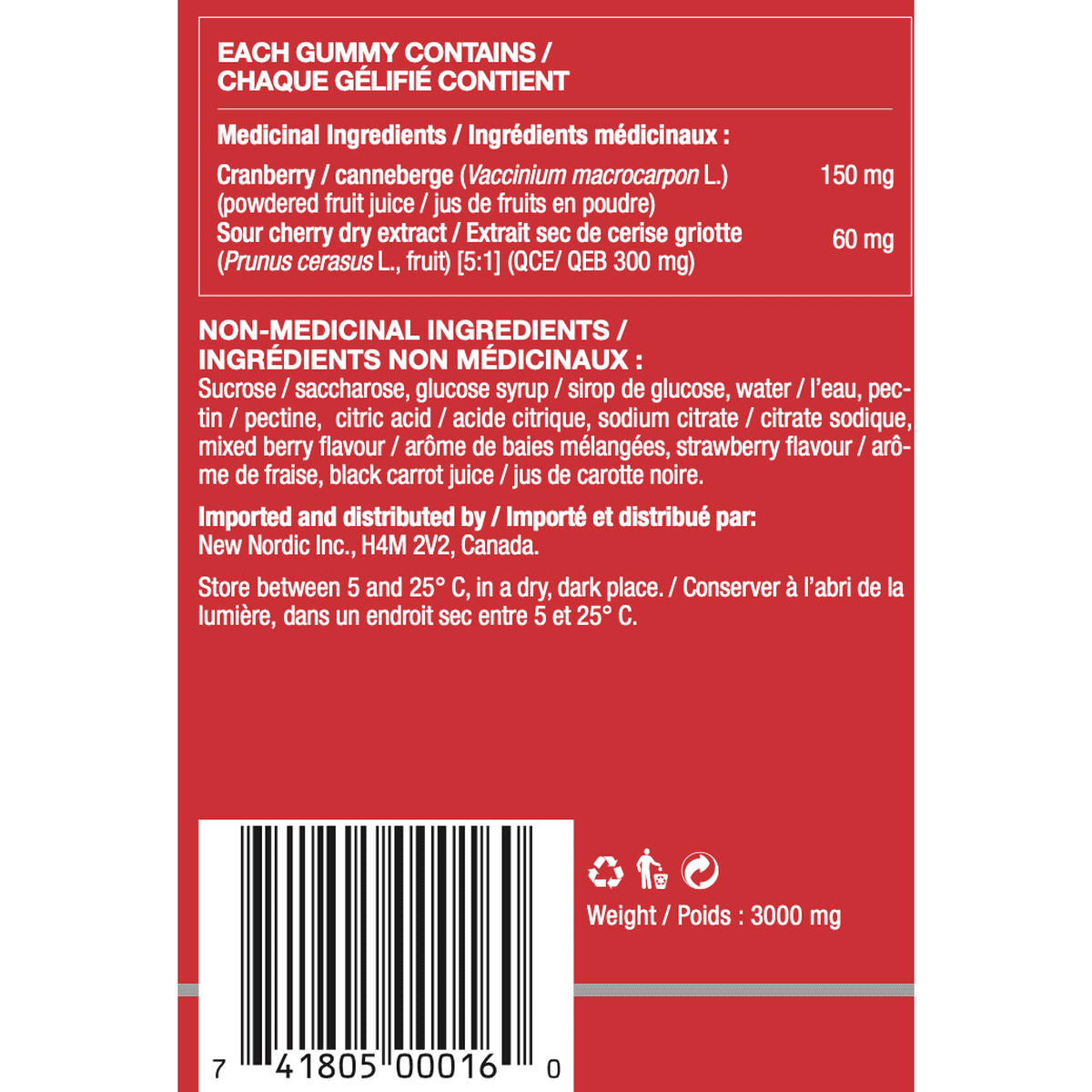 Cran Berry Gummies  New Nordic