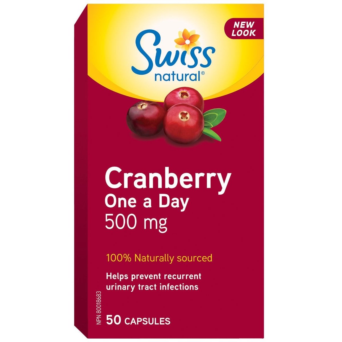 Cranberry One a Day 500mg Caps  Swiss Natural