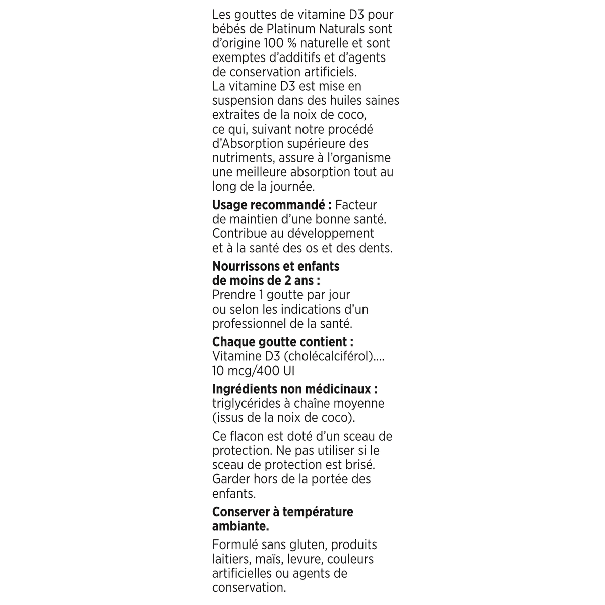 Delicious D For Babies  Platinum Naturals