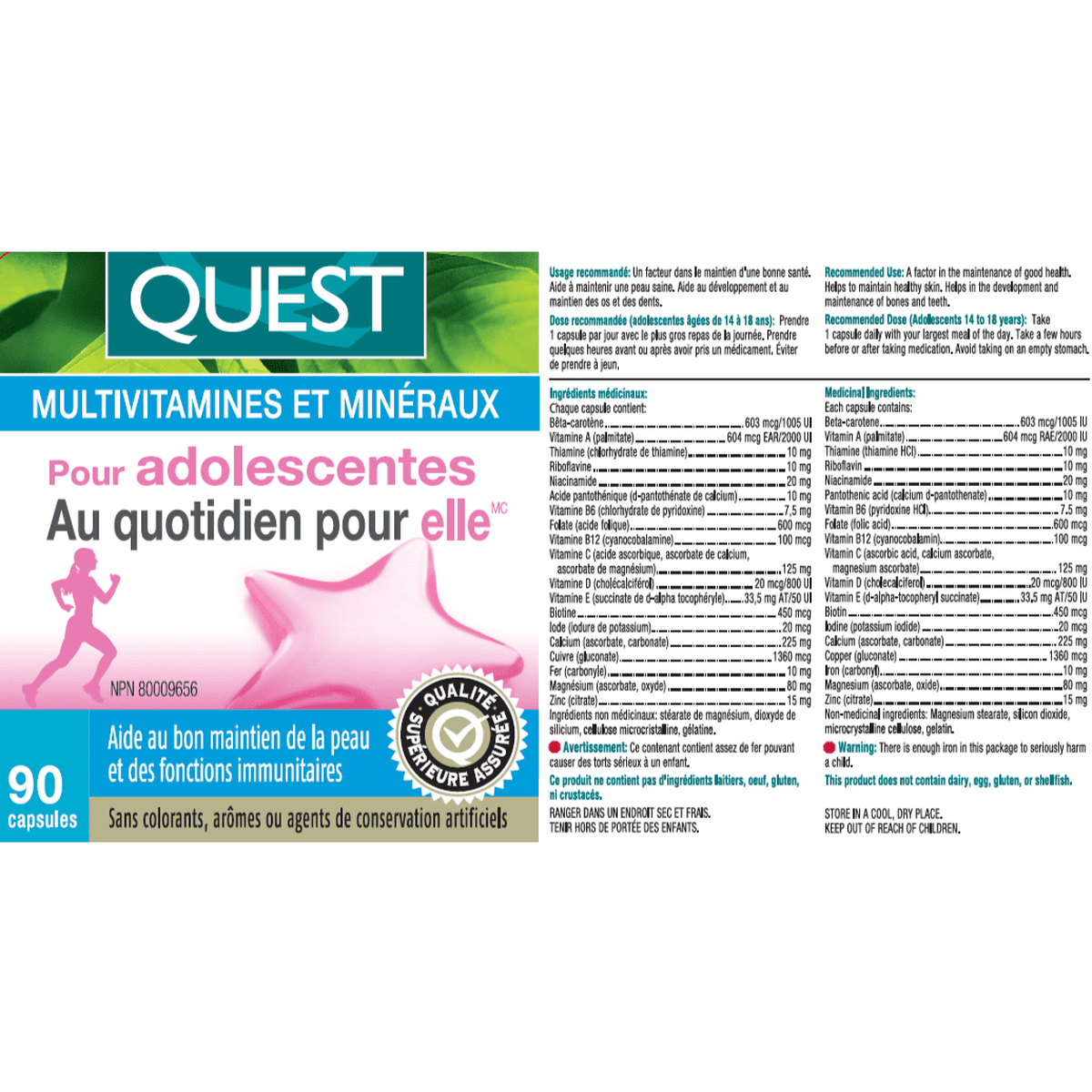 For Teen Girls Her Daily One  Quest - The Quest For Health