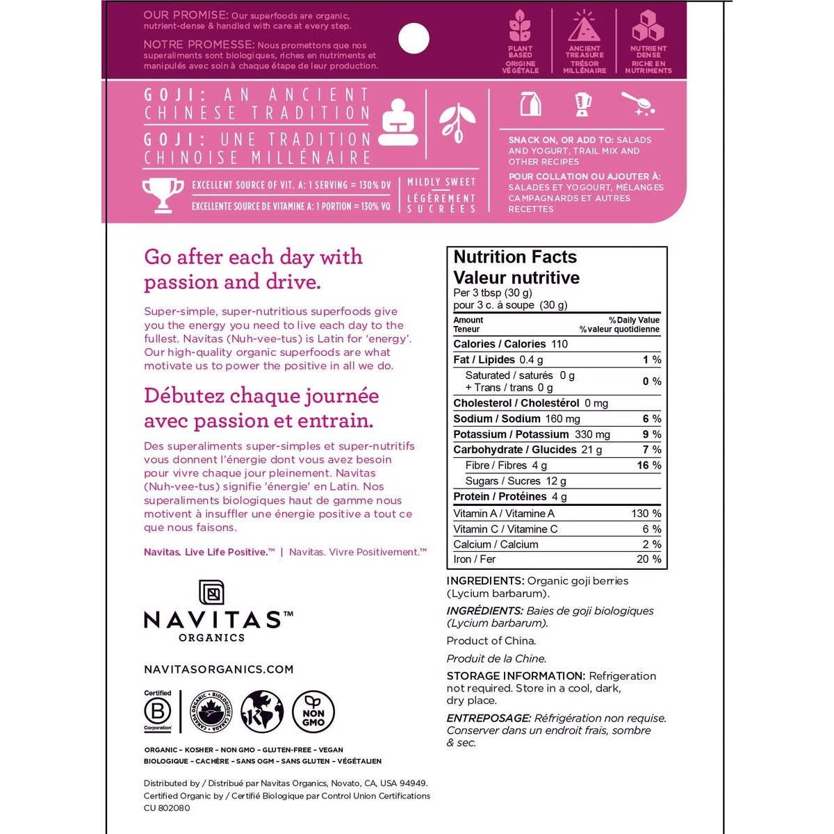 Goji Berries  Navitas Organics