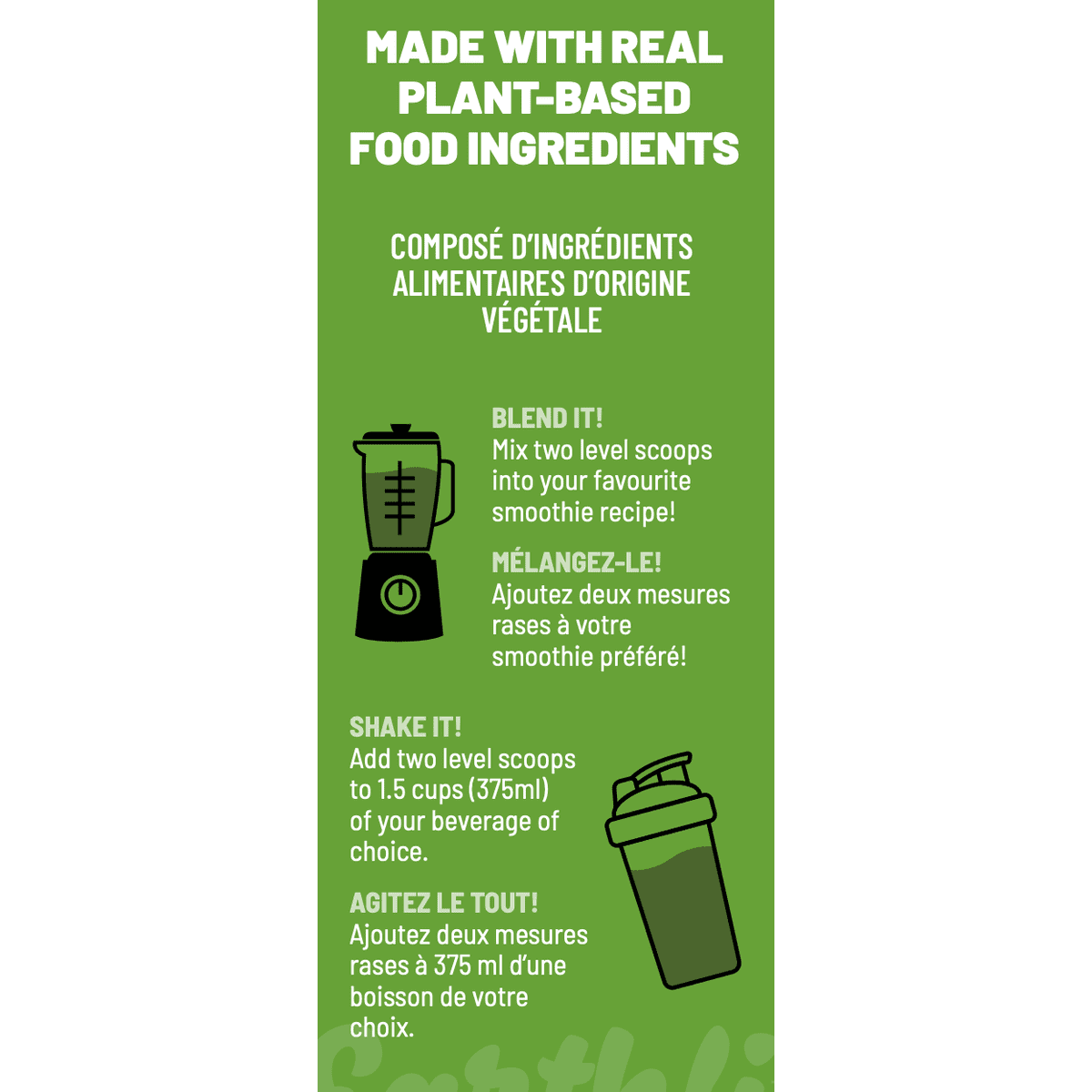 Green Apple Plant Protein Shake Earthli