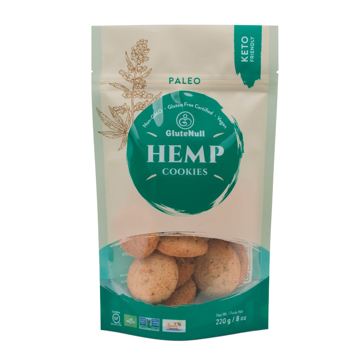 Hemp Cookies (Pouch)  GluteNull