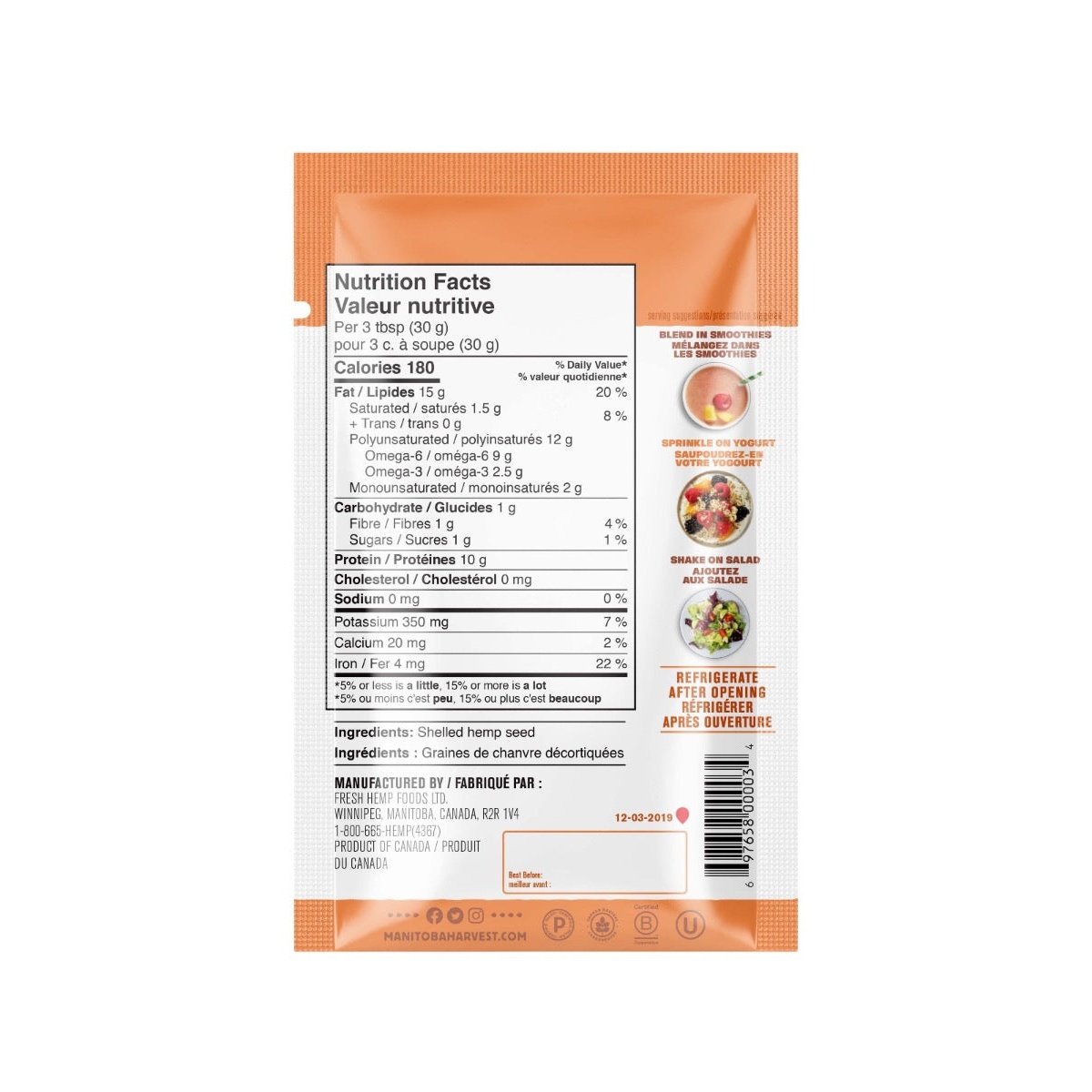 Hemp Hearts  Manitoba Harvest