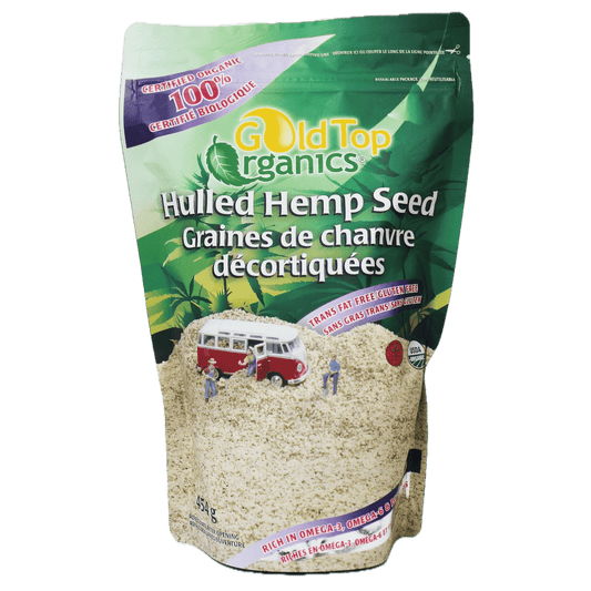Hulled Hemp Seed Organic  Gold Top Organics