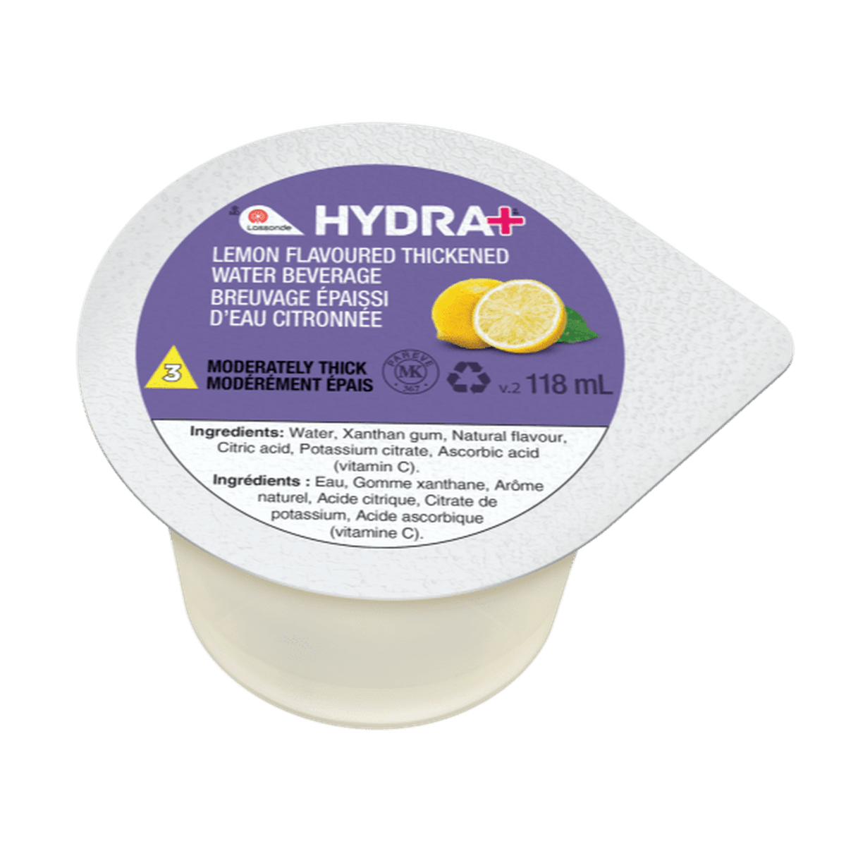 Hydra+ Thickened Water IDDSI 3  Lassonde Hydra+