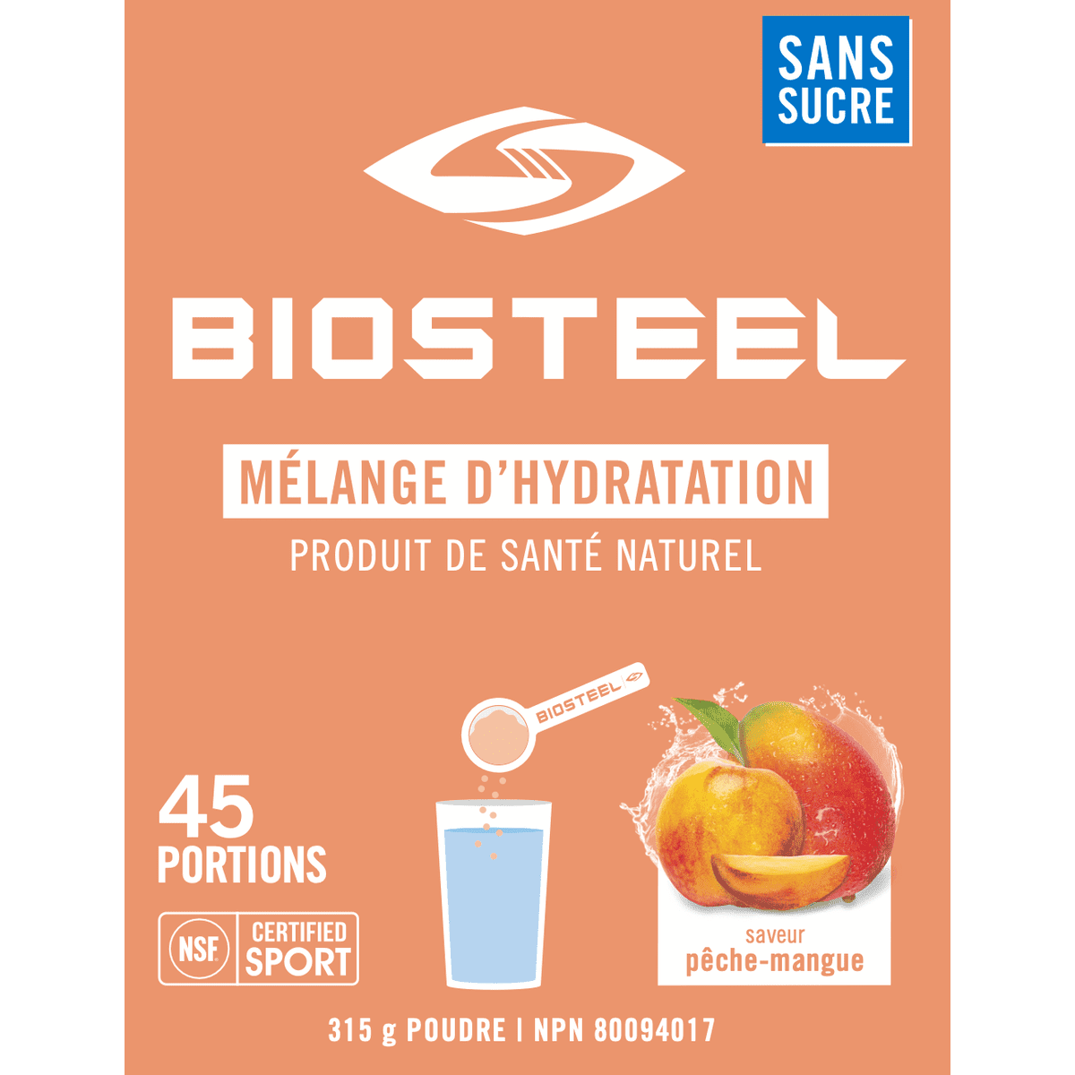 Hydration Mix Peach Mango  BioSteel Sports Nutrition Inc.