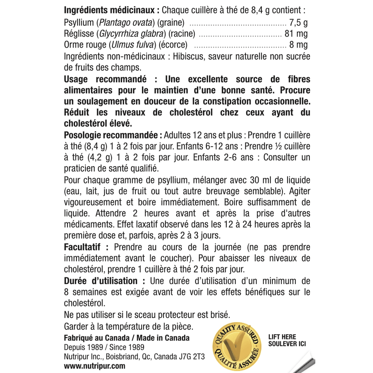 IntesFib-Berry flavor  Nutripur Inc