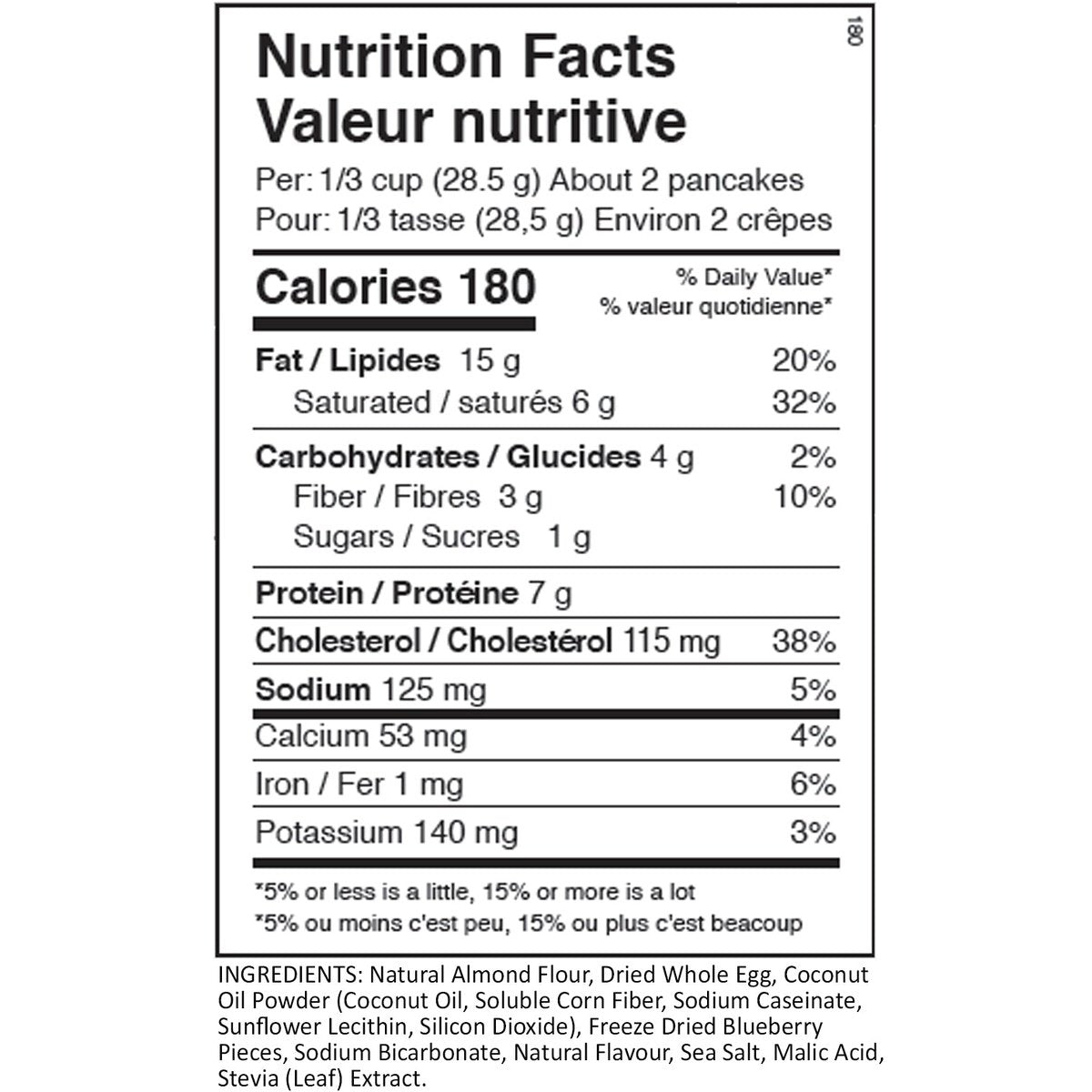 KETO Pancake Mix Blueberry  ANS Performance