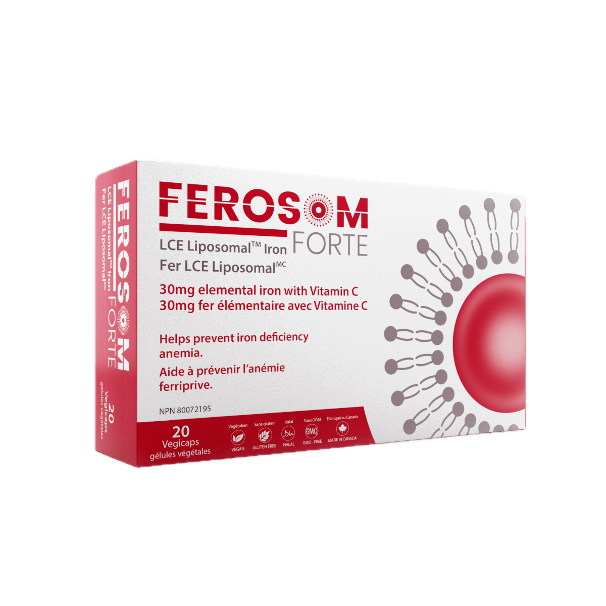 LCE Liposomal Iron  Ferosom Forte