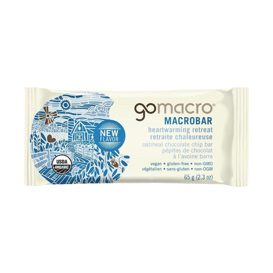 MACROBAR  Heartwarming Retreat Oatmeal Chocolate Chip Bar  GoMacro