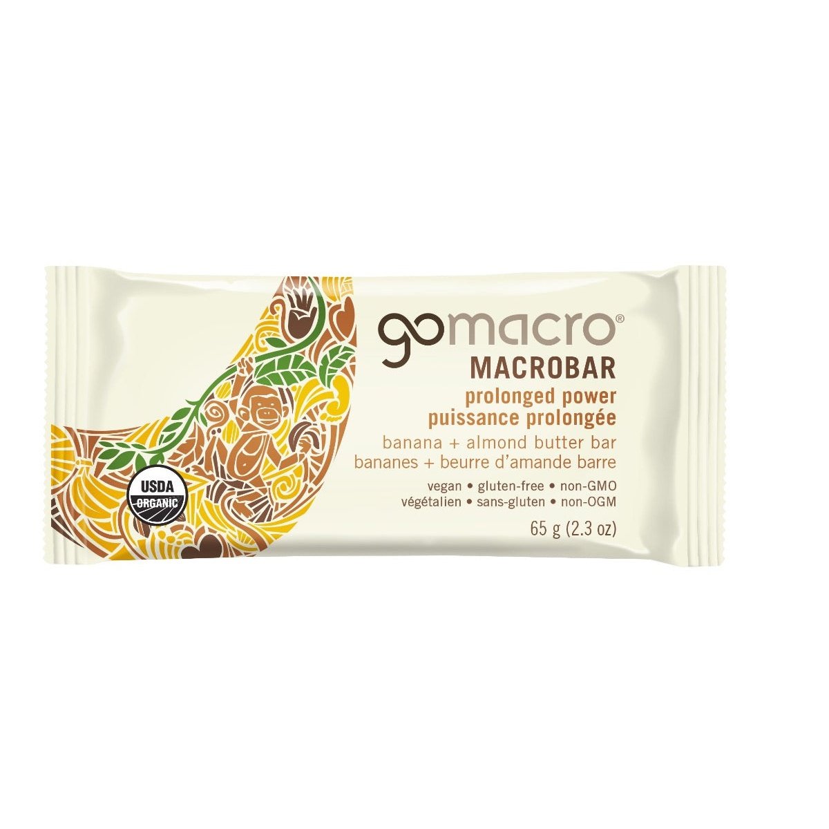 MACROBAR  Prolongged Power Banana + Almond Butter Bar  GoMacro