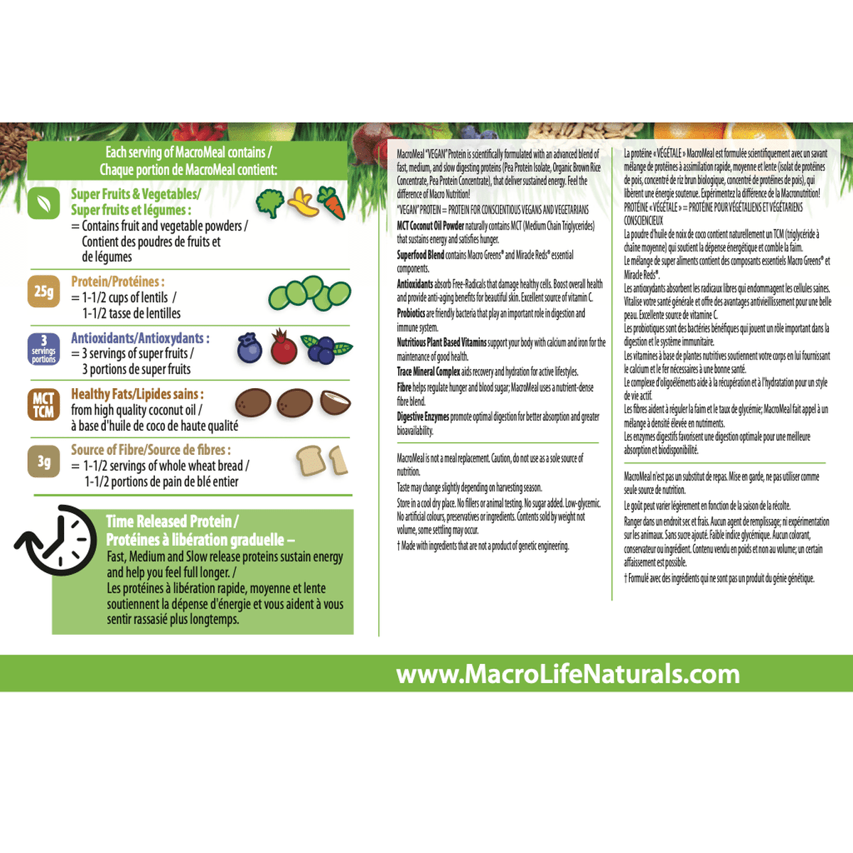 MacroMeal Vegan Vanilla  MacroLife Naturals