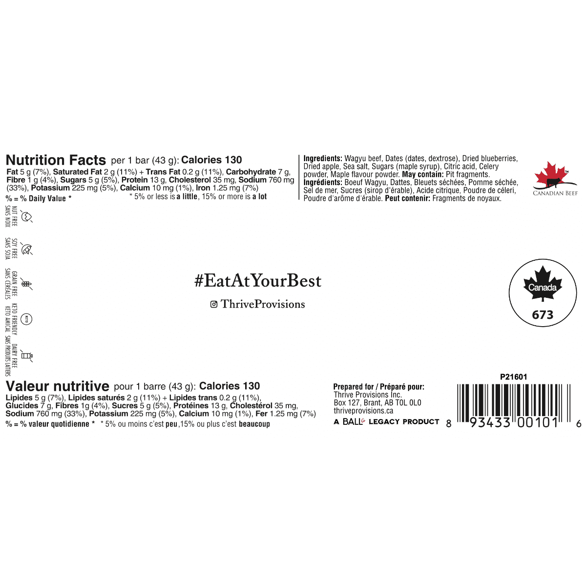 Maple Apple & Blueberry  Thrive Provisions