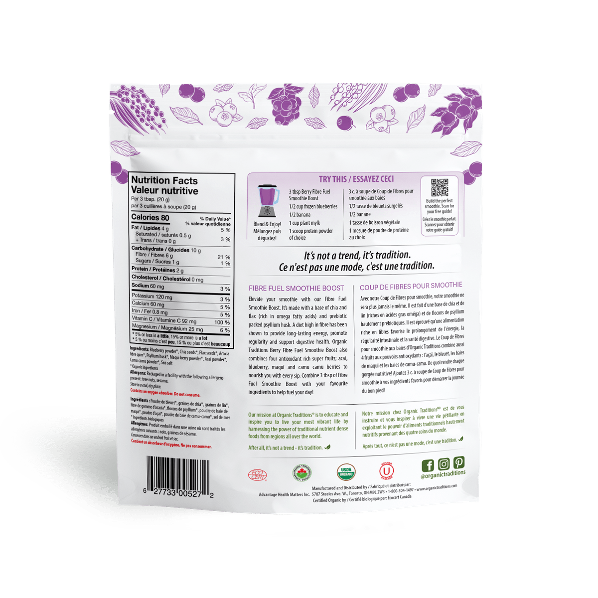 Organic Berry Fibre Fuel  Organic traditions