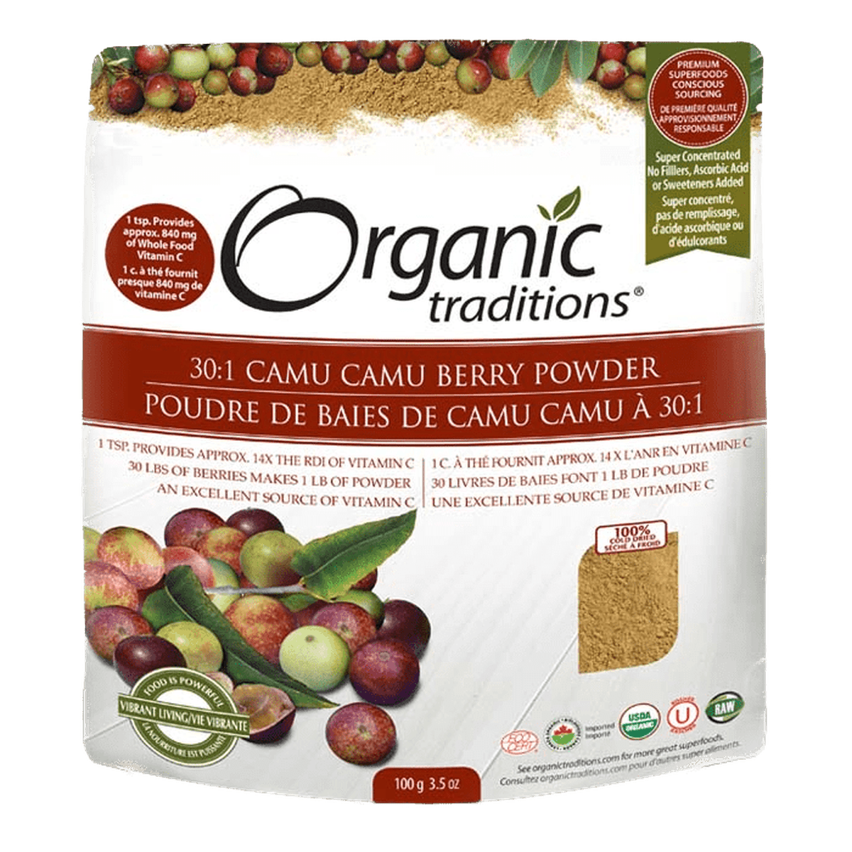 Organic Camu Camu Berry Powder  Organic traditions