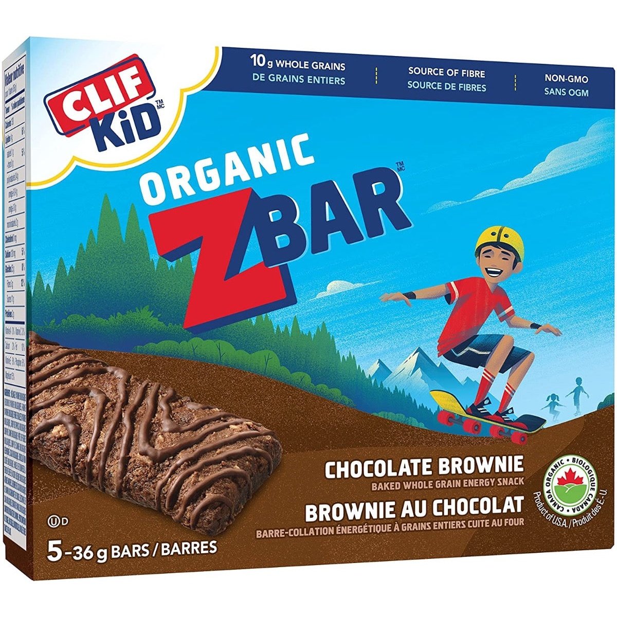 Organic Chocolate Brownie Clif ZBar Bars Clif