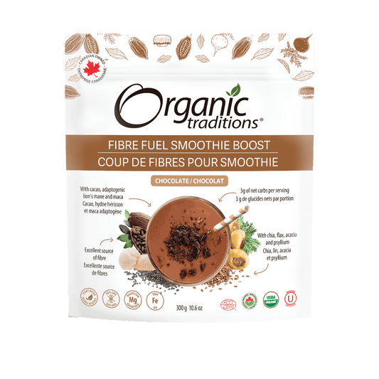 Organic Chocolate Fibre Fuel Smoothie Boost  Organic traditions
