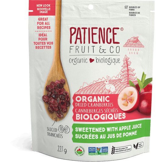 Organic Dried Cranberries Sweetened with Apple Juice  Patience Fruit & Co.