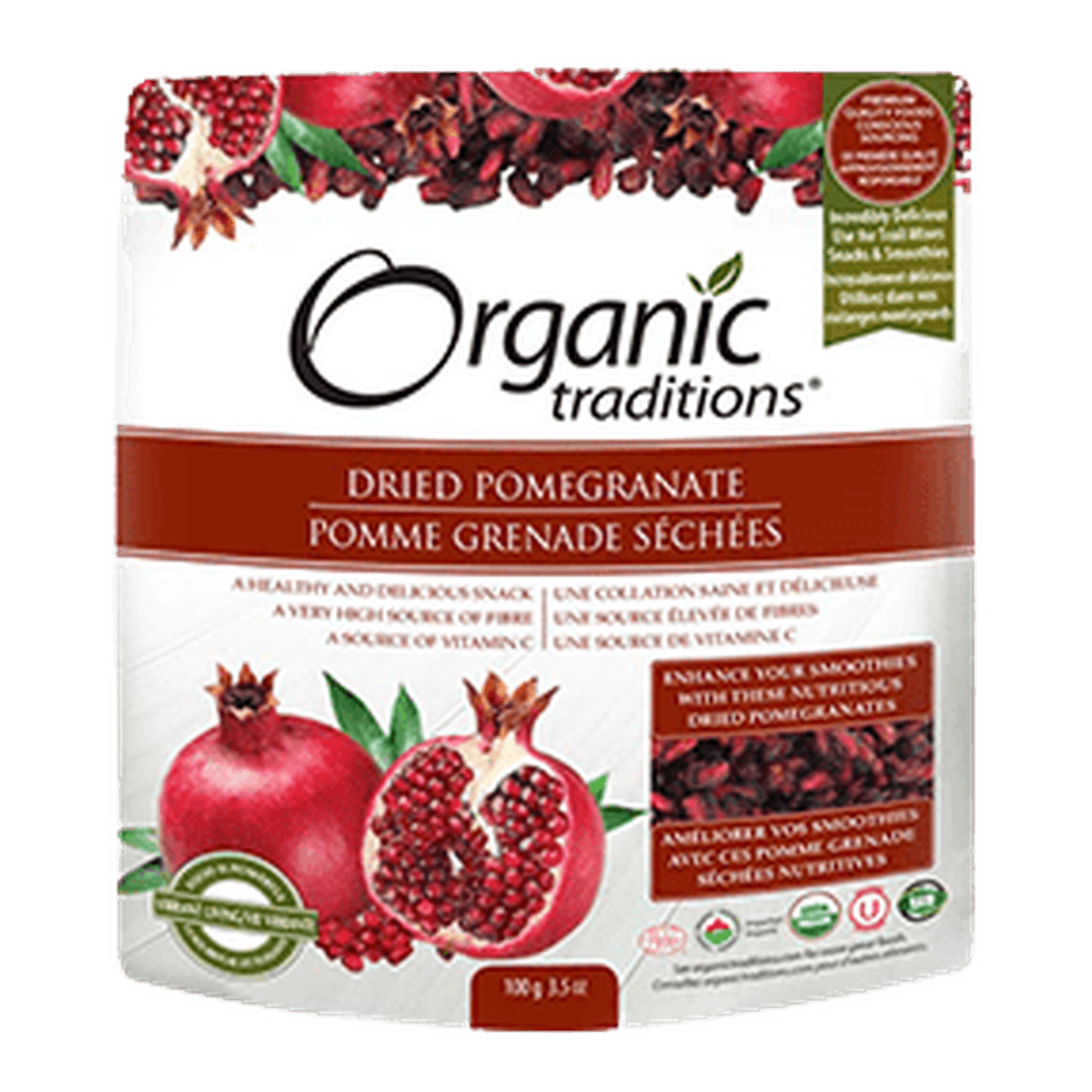 Organic Dried Pomegranates  Organic traditions