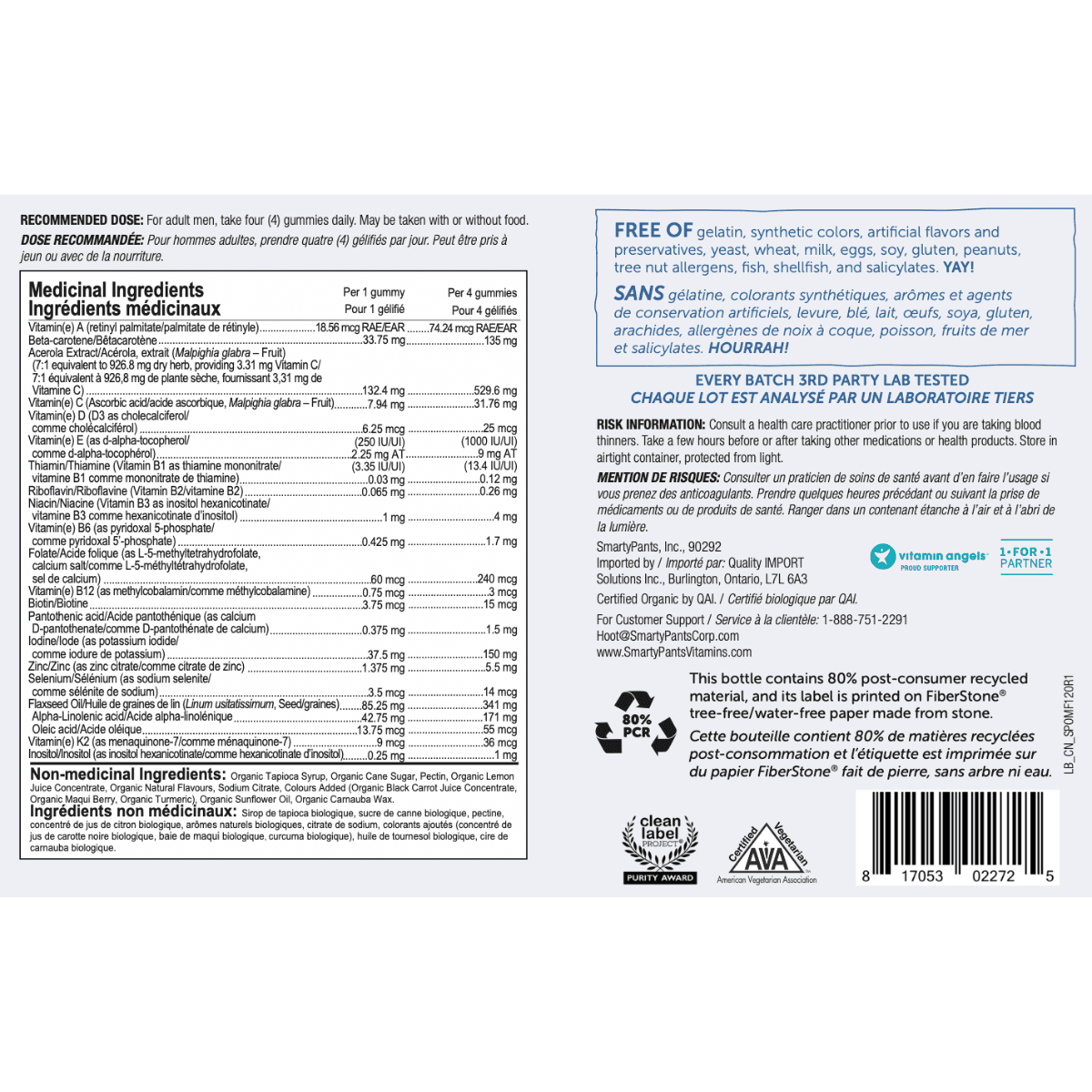 Organic Men's Formula SmartyPants