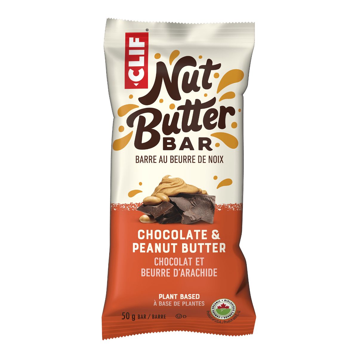 Organic Peanut Butter Chocolate Filled Clif Bar  Clif