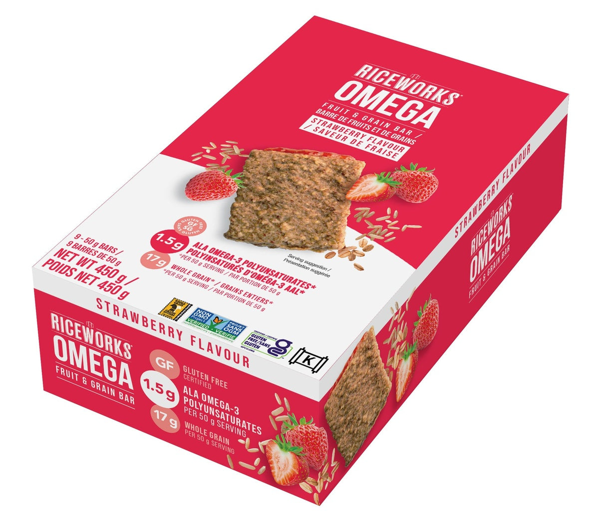 Strawberry Omega Fruit & Grain Bar  Riceworks