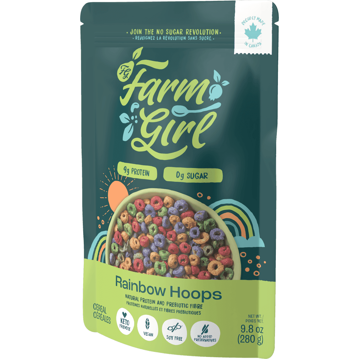 Rainbow Hoops Farm Girl