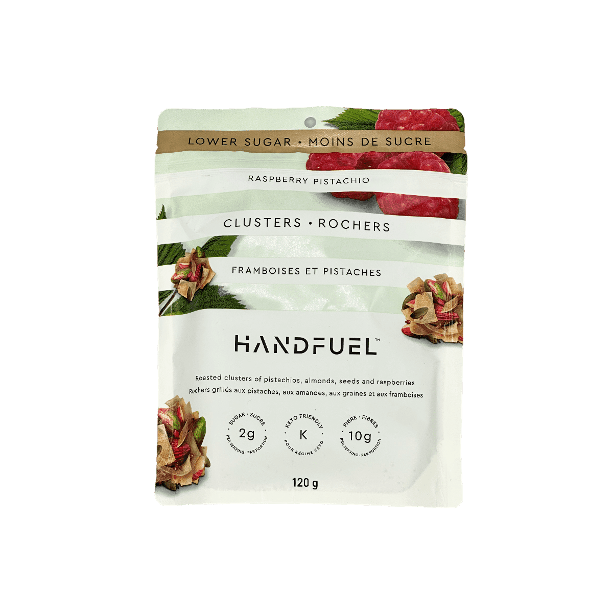 Raspberry Pistachio Clusters  Handfuel