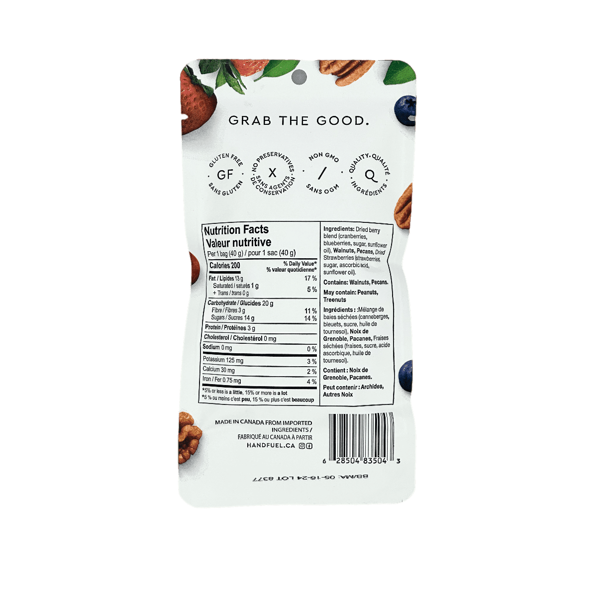 Raw Nuts & Wild Berries  Handfuel