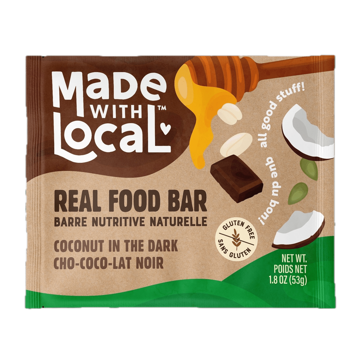 Real Food Bar - Coconut in the Dark Made with Local