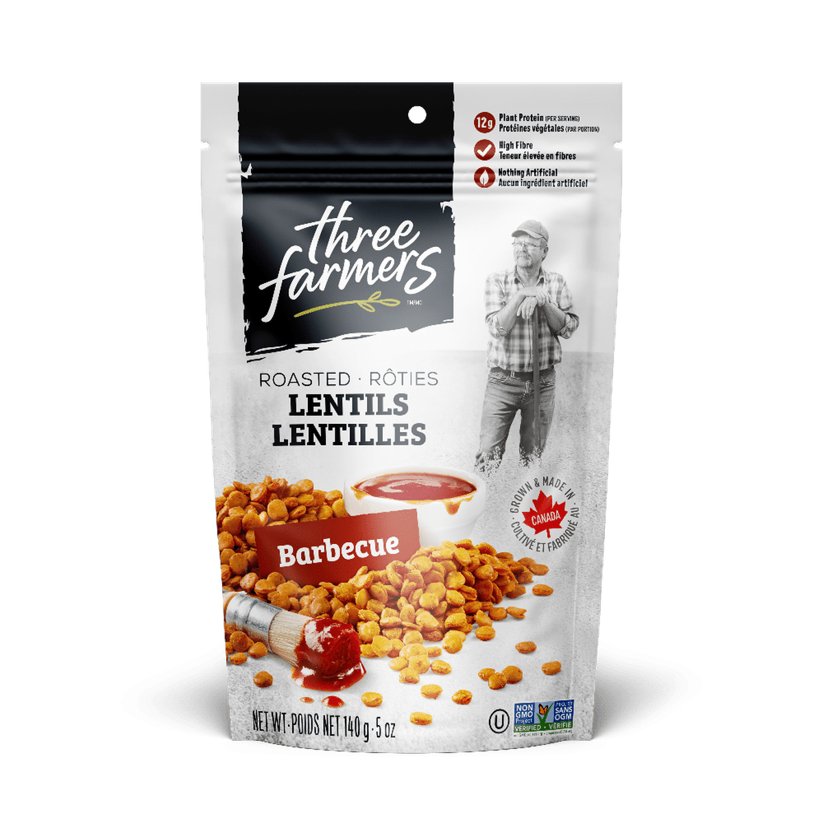 Roasted Chickpeas - BBQ  Three Farmers