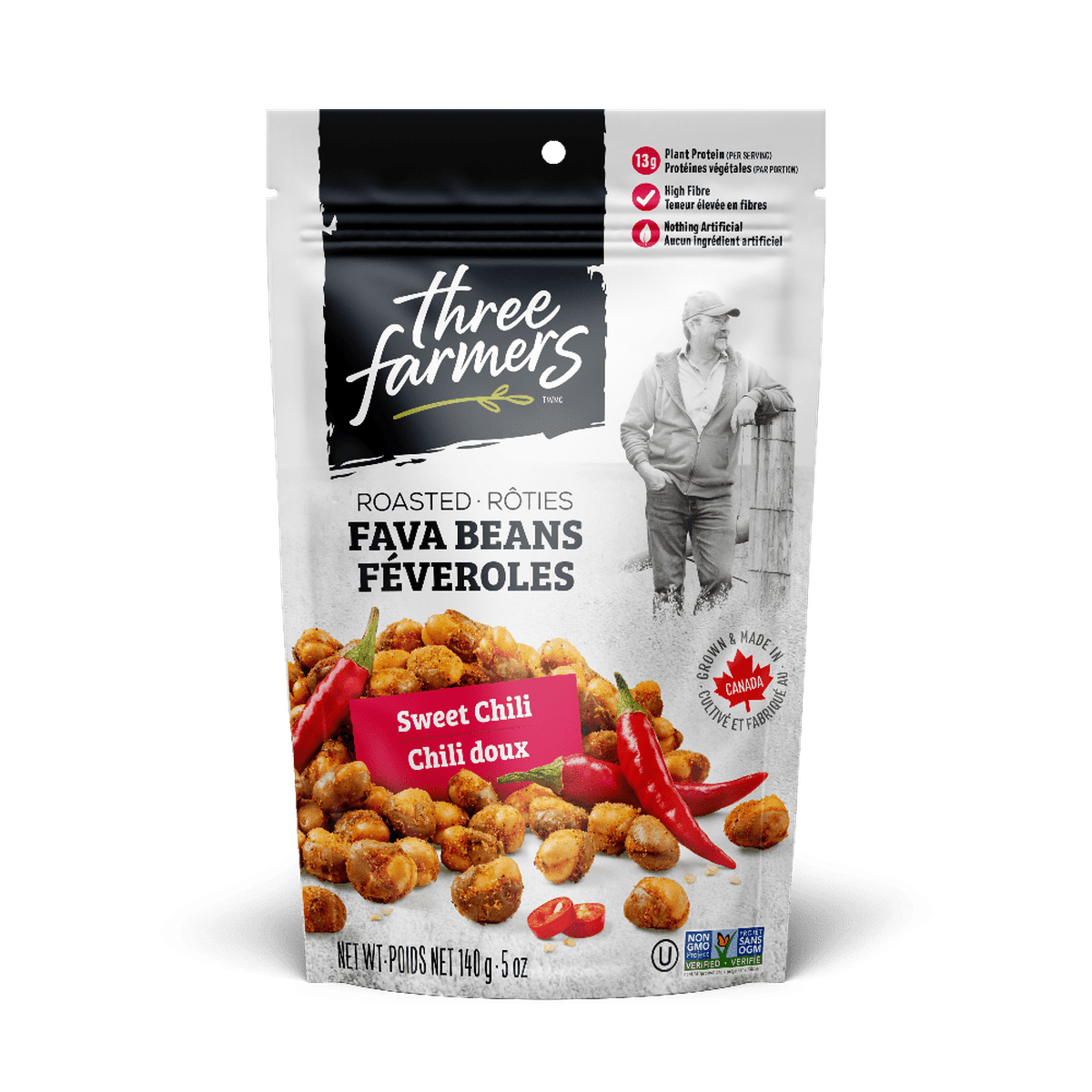 Roasted Fava Beans - Sweet Chili  Three Farmers