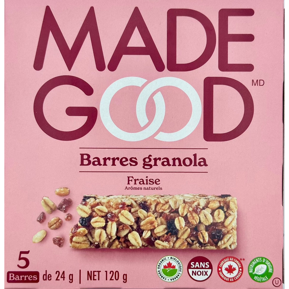 Strawberry Granola Bars Made Good