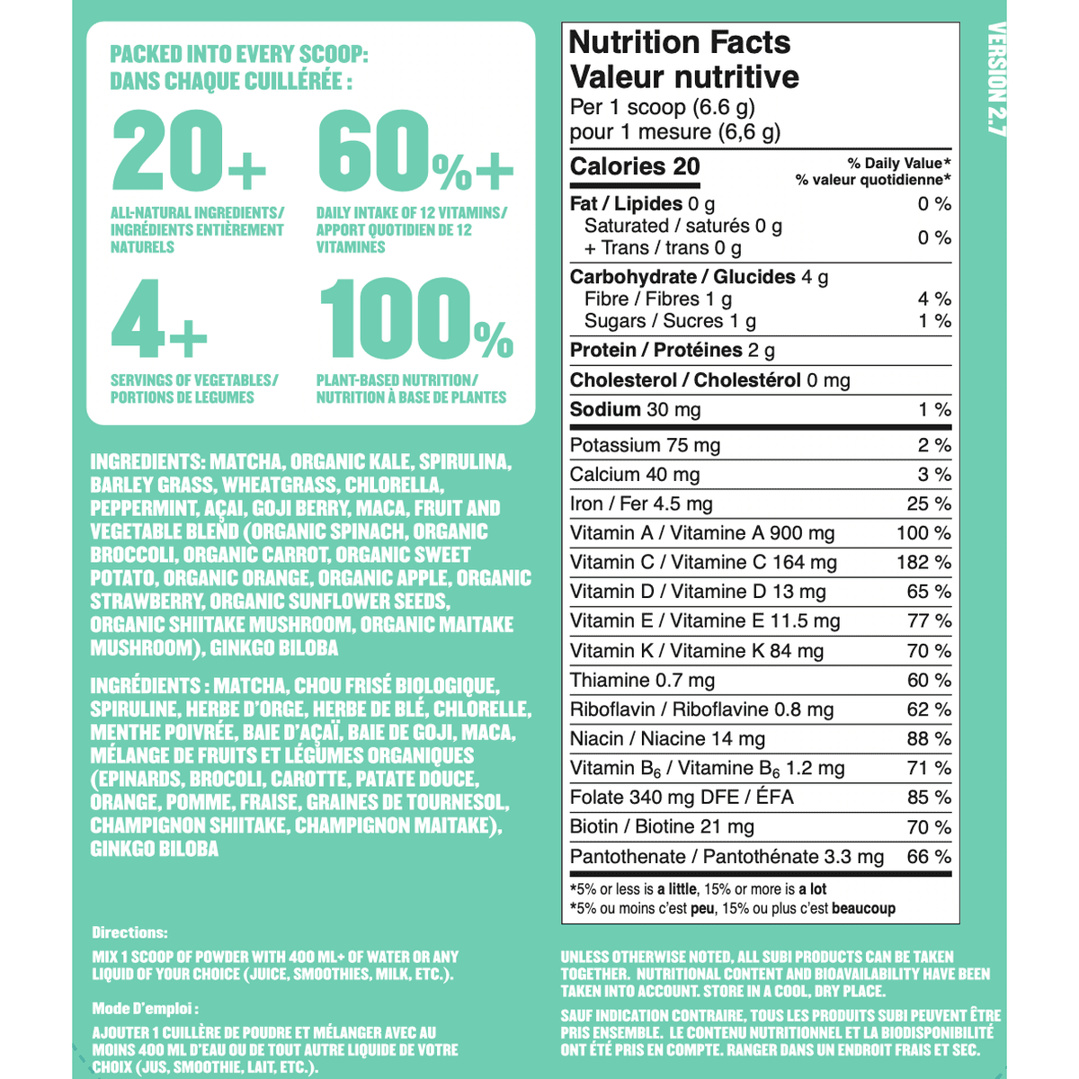 Super Juice Mix - Not Flavoured  Subi Foods inc.