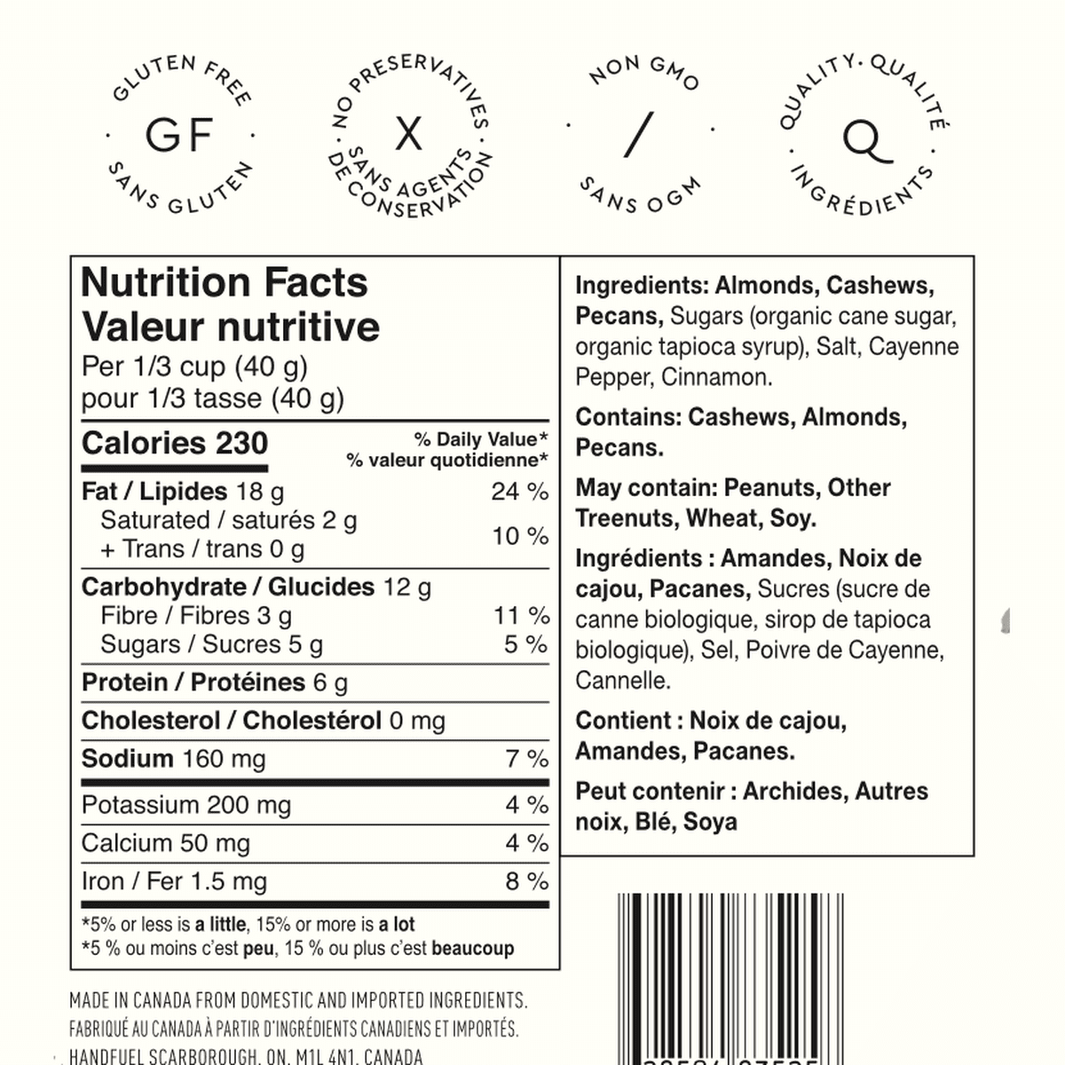 Sweet Chili Mixed Nuts  Handfuel